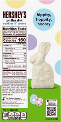 Hershey's Cookies 'N' Creme Polka Dot Bunny Easter Candy Gift Box - 4.25 Oz - Image 6