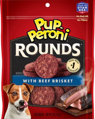 Pup Peroni Rounds Beef Brisket Dog Treat Each - 5 OZ - Image 2