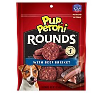Pup Peroni Rounds Beef Brisket Dog Treat Each - 5 OZ