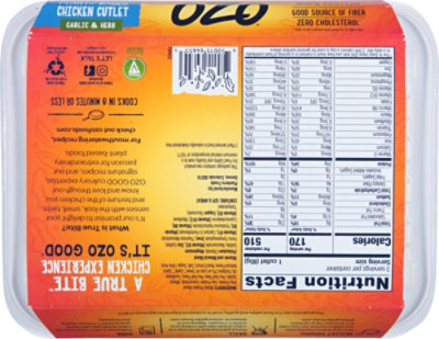 Ozo Chicken Cutlet Garlic & Herb - 10 OZ - Image 6