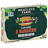 Meatless Farm Plant Based Burgers - 8 OZ - Image 1
