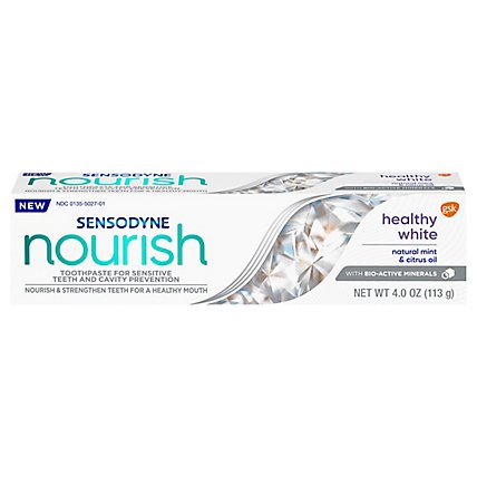 Sensodyne Nourish Healthy Whitening Toothpaste 12x4oz - 4 OZ - Image 2