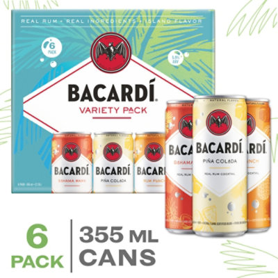 Bacardi Taste Of Paradise Vrty Can - 6-355 ML - Image 1