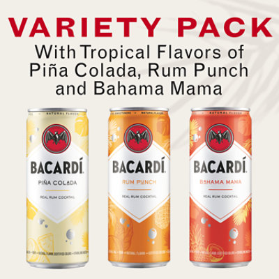 Bacardi Taste Of Paradise Vrty Can - 6-355 ML - Image 2