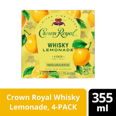 Crown Royal Whisky Lemonade Cocktail - 4-12 Fl. Oz. - Image 1