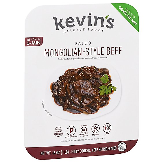 Kevin's Natural Foods Mongolian Style Beef - 16 Oz