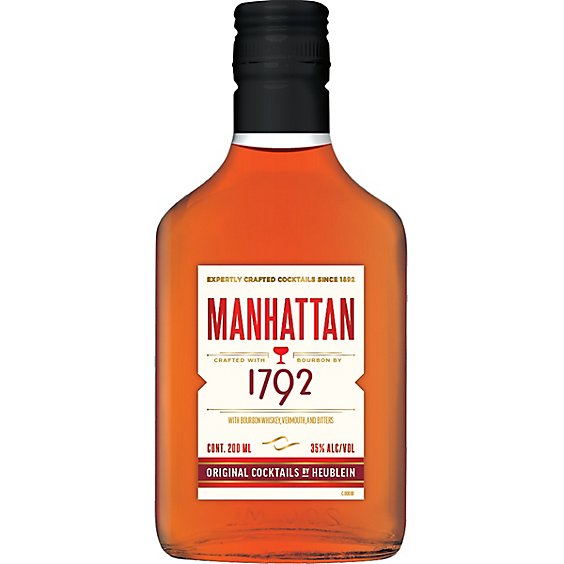 Original Cocktails by Heublein 1792 Manhattan 70 Proof - 200 Ml