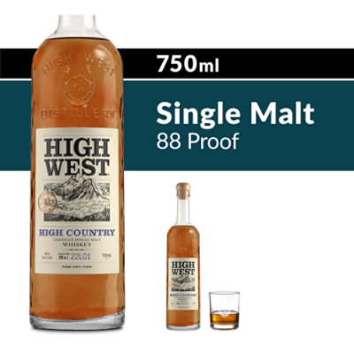 High West Wsky American Single Malt Bottle - 750 ML