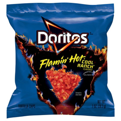 Doritos Flamin Hot Cool Ranch Flavored Tortilla Chips - 1 Oz - Image 2