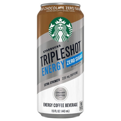 Starbucks Zero Sugar Coffee Drink Tripleshot Energy Chocolate 15 Fluid Ounce 1/12 - 15 FZ