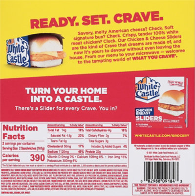 White Castle Chicken Sandwich W/cheese - 11.36 OZ - Image 6