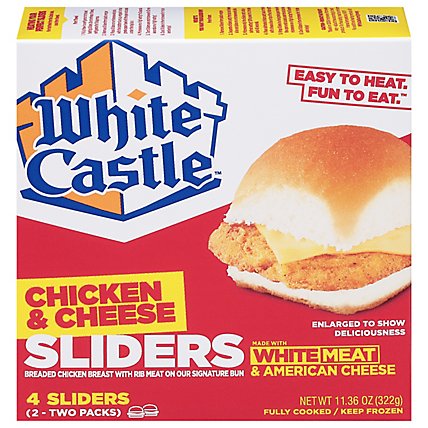 White Castle Chicken Sandwich W/cheese - 11.36 OZ - Image 2