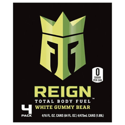 Reign Total Body Fuel White Gummy Bear Fitness & Performance Drink - 4-16 Fl. Oz.