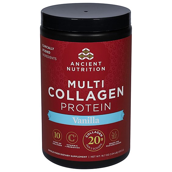 Ancient Nutrition Multi Collagen Protein - Vanilla - 16.7 OZ