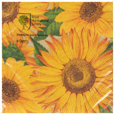 Caspari Cocktail Npkn Sunflowers - 20 CT - Image 1