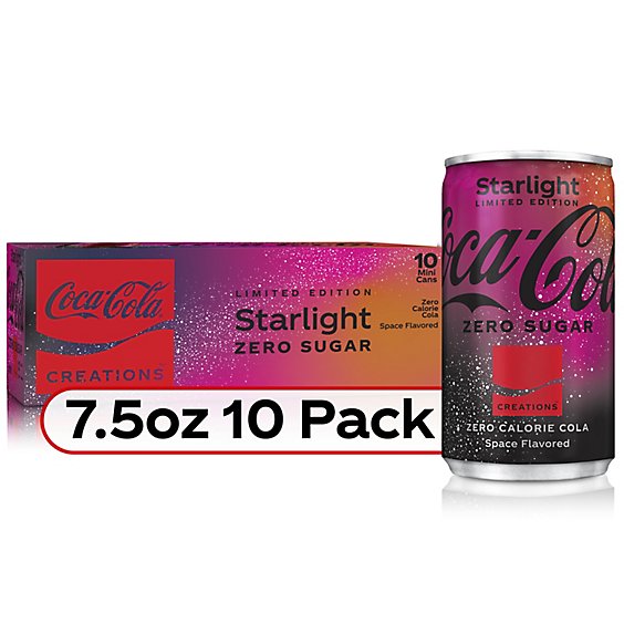 Coca-cola Zero Sugar Starlight Fridge Pack Cans - 10-7.5 FZ