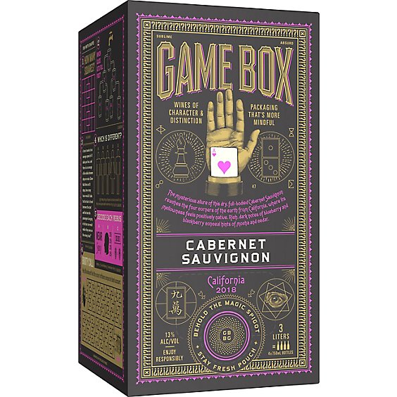 Game Box Cabernet Wine - 3 LT