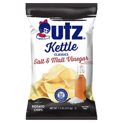 Utz Kettle Salt & Malt Vinegar Chips - 7.5 OZ - Image 3