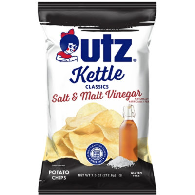 Utz Kettle Salt & Malt Vinegar Chips - 7.5 OZ - Image 2