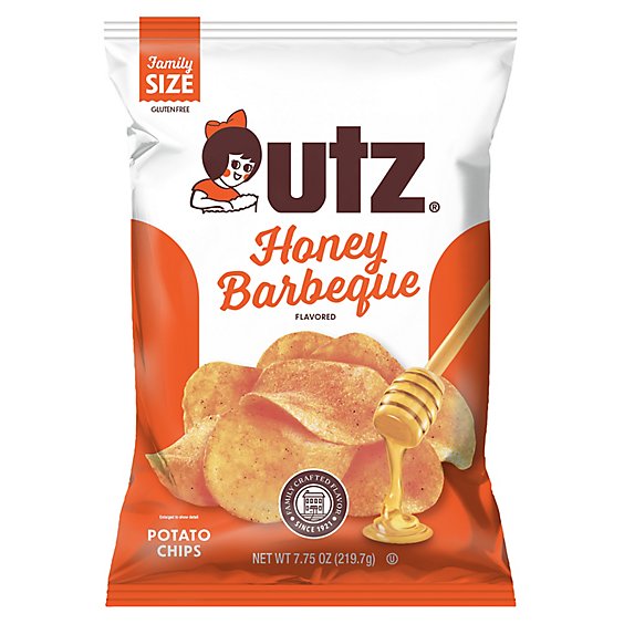 Utz Honey Bbq Chips 7.75 Oz. - 7.75 OZ