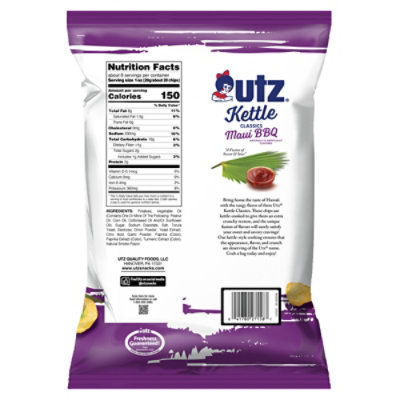 Utz Kettle Maui Bbq Chips 7.5 Oz. - 7.5 OZ - Image 6