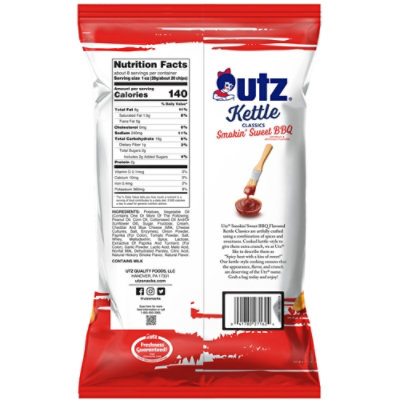 Utz Kettle Smokin Sweet Bbq Chips - 7.5 OZ - Image 6