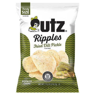 Utz Dill Pickle Ripple Chips - 7.75 OZ - Image 3