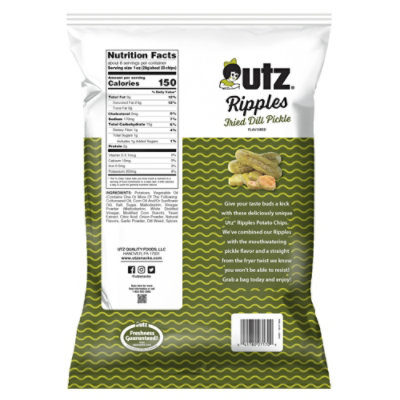 Utz Dill Pickle Ripple Chips - 7.75 OZ - Image 6