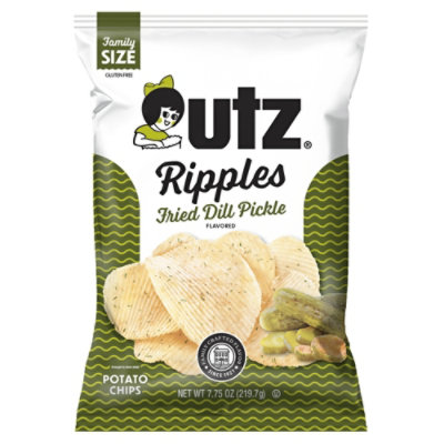 Utz Dill Pickle Ripple Chips - 7.75 OZ - Image 1