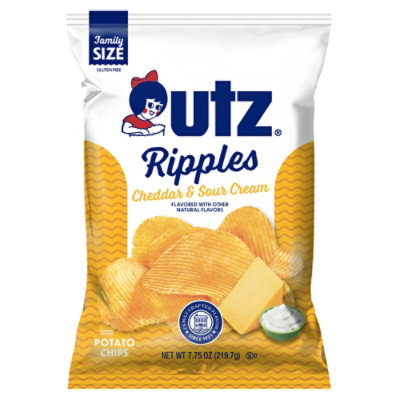 Utz Cheddar & Sc Ripple Chips - 7.75 OZ - Image 2