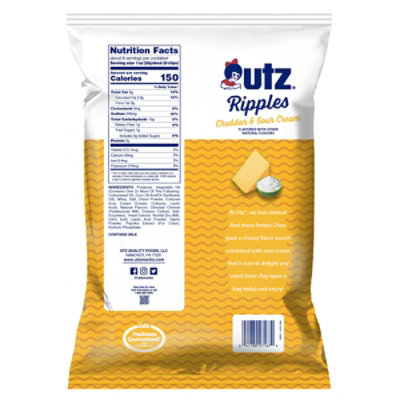 Utz Cheddar & Sc Ripple Chips - 7.75 OZ - Image 3