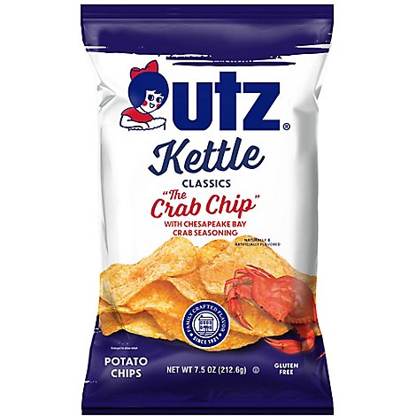 Utz Kettle Crab Chips 7.5 Oz. - 7.5 OZ