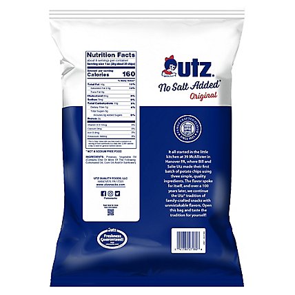 Utz No Salt Chips - 7.75 OZ - Image 6