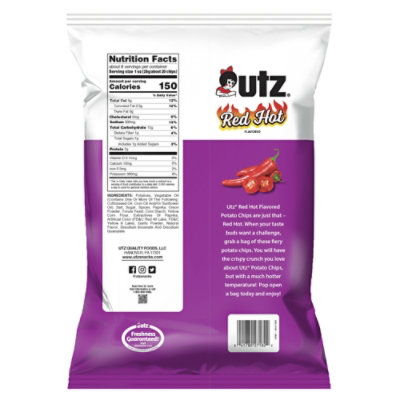 Utz Red Hot Potato Chips - 7.75 OZ - Image 6