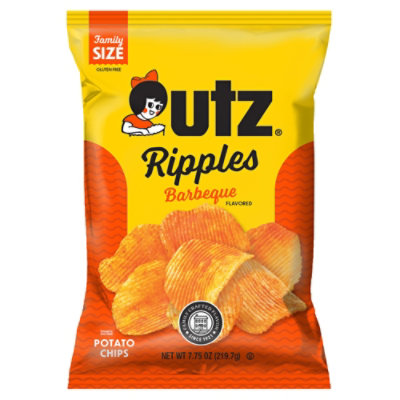 Utz Bbq Ripple Chips - 7.75 OZ - acmemarkets