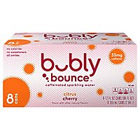 Bubly Bounce Caffeinated Sparkling Water Citrus Cherry 12 Fl Oz 8 Count - 96 FZ - Image 3