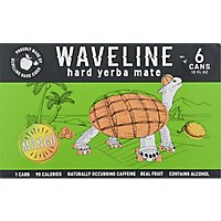 Waveline Mango Hard Yerba Mate Plus Caffeine In Cans - 6-12 Fl. Oz. - Image 2