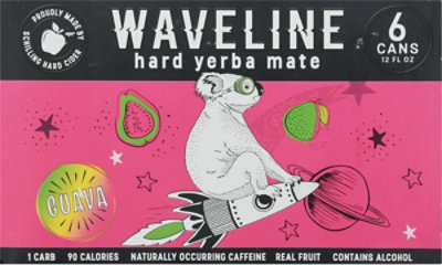 Waveline Guava Hard Yerba Mate Plus Caffeine Case In Can - 6-12 Fl. Oz. - Image 6