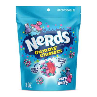 NERDS Gummy Clusters Very Berry Crunchy and Gummy - 8 Oz - Image 1