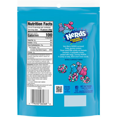 Nerds Gummy Cluster Very Berry 8 Ounce Sub - 8 Oz - Image 5