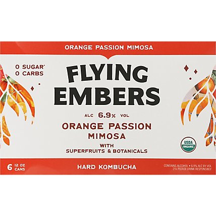 Flying Embers Mimosa Hard Kombucha In Cans - 6-12 Fl. Oz. - Image 6
