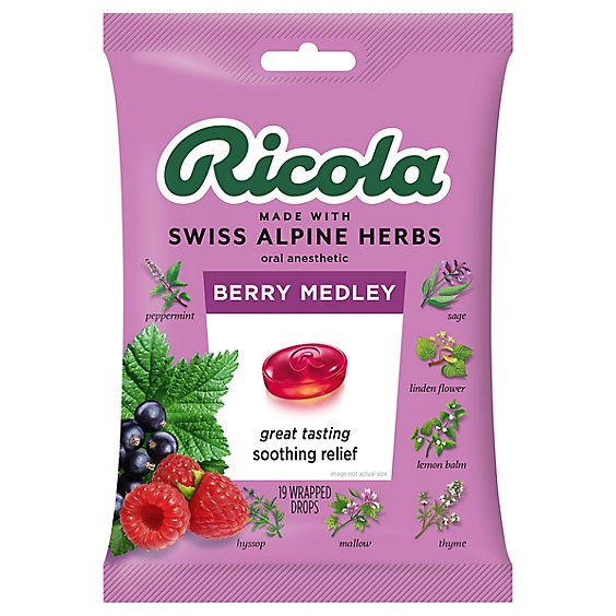Ricola Berry Medley W/swiss Alpine Herbs - 19 CT