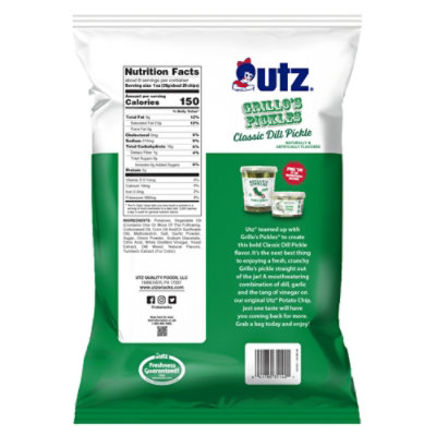 Utz Grillo's Pickle Flavored Chips - 7.75 OZ - Image 6