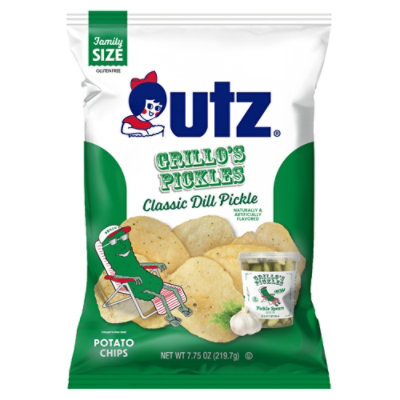 Utz Grillo's Pickle Flavored Chips - 7.75 OZ - Image 2