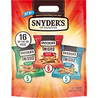 Snyders Of Hanover Twisted Pretzel Sticks Variety Pack Individual Packs - 16  OZ - Image 1
