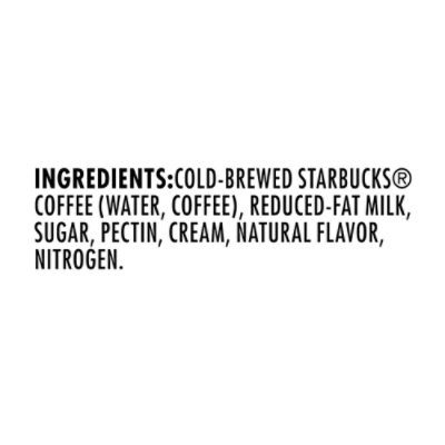 Starbucks Nitro Cold Brew Premium Coffee Drink Sweet Cream 9.6 Fl Oz Can - 9.6 FZ
