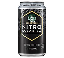 Starbucks Nitro Cold Brew Premium Coffee Drink Sweet Cream 9.6 Fl Oz Can - 9.6 FZ