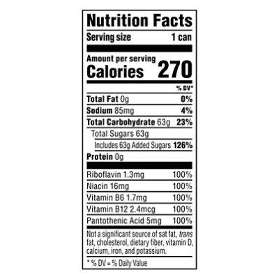 rockstar nutrition facts