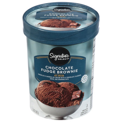 Signature SELECT Ice Cream Chocolate Fudge Brownie - 1.5 QT - Image 3