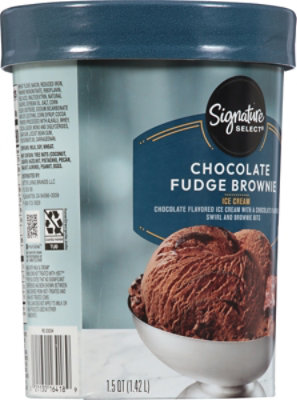 Signature SELECT Ice Cream Chocolate Fudge Brownie - 1.5 QT - Image 6